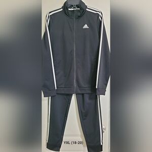 Adidas Black Lightweight Matching Set with Shirt Jacket